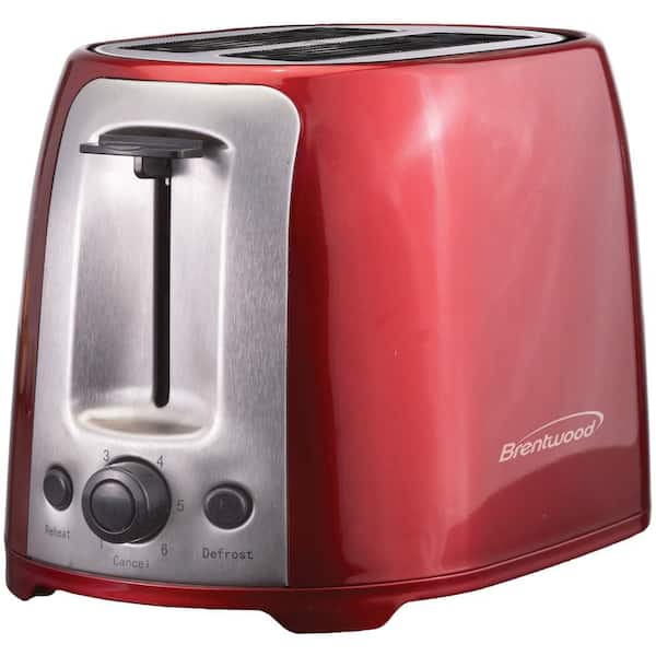 Nieuwe betekenis kleinhandel Katholiek Brentwood Appliances 2-Slice Red Extra-Wide Slot Toaster TS-292R - The Home  Depot