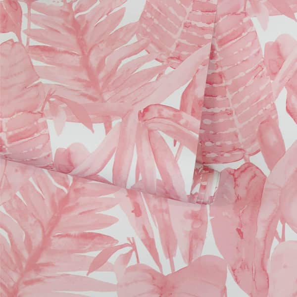 Peel & Stick Wallpaper 2FT Wide Pink Bright Retro Groovy Hot Neon