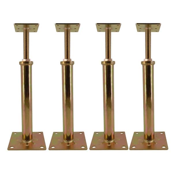 11 in. - 16 in. Golden Jack Post, House Floor Jacks Post Pole for Leveling, 2200 lb. Each Weight Capacity (4-Pack)