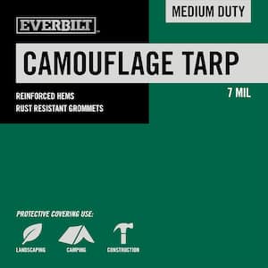 12 ft. W x 9 ft. L Mossy Oak Camoflage Medium Duty Tarp