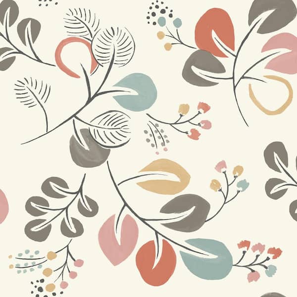 A-Street Prints Jona Multicolor Trail Multicolor Wallpaper Sample