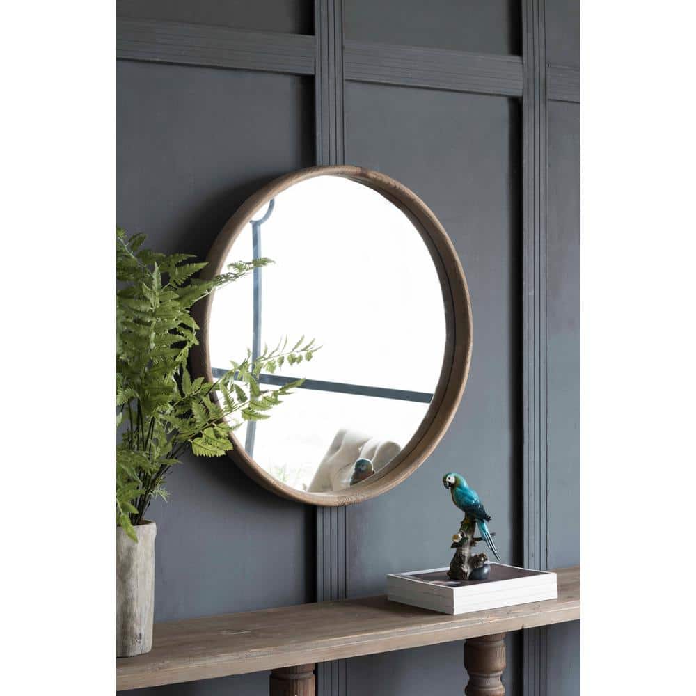 27.6 in. W x 27.6 in. H Round Wall Bathroom Vanity Mirror