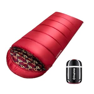 Red Adult Sleeping Bag for Camping