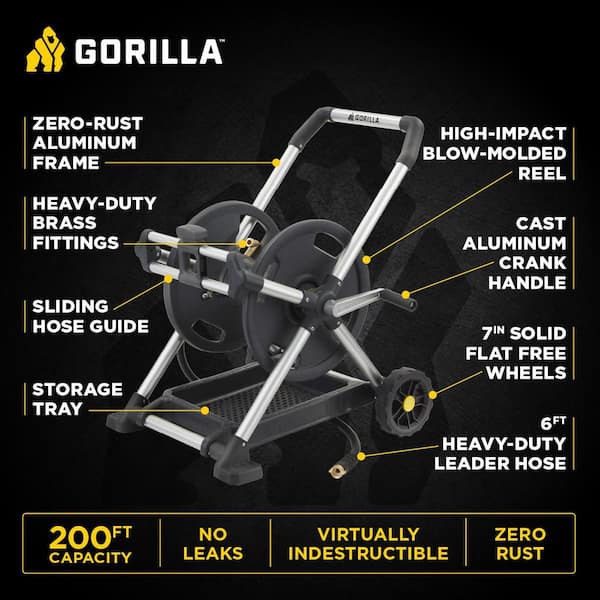 200 ft. Aluminum Zero Rust Premium Mobile Hose Reel