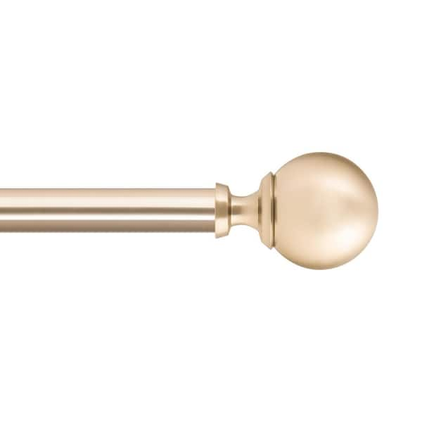 Luxury Satin Brass, Polished Brass and Acrylic Drapery Rods 1 3/8