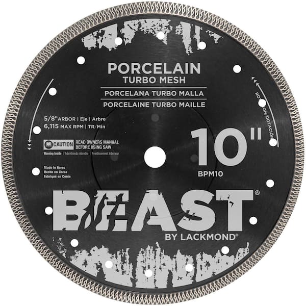 Beast 10 in. Pro Series Wet Meshed Porcelain Blade