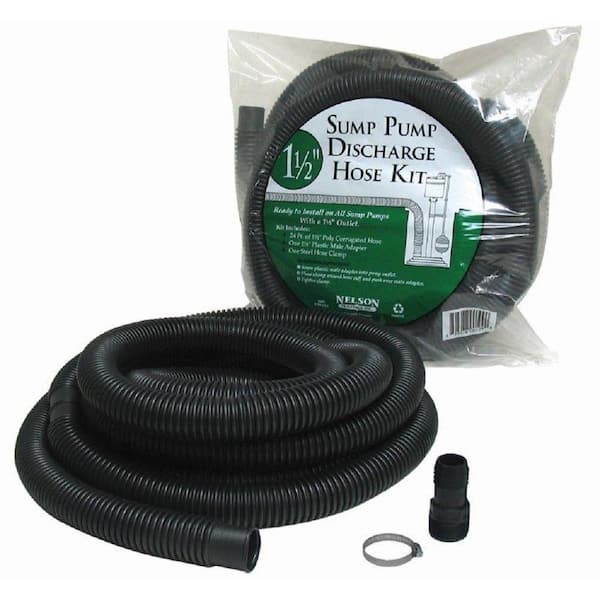 Nelson Plastics 1-1/2 in. x 24 ft. Sump Pump Hose Kit