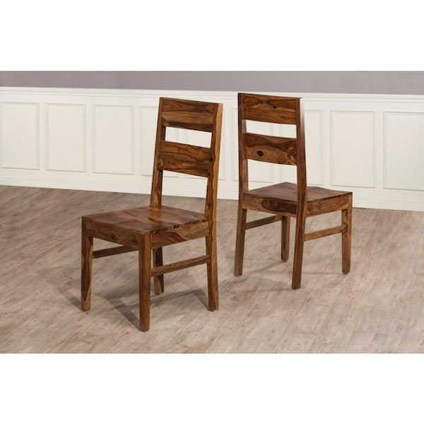 Hillsdale Furniture Emerson Wood Dining Chair, Set of 2, Natural Sheesham
