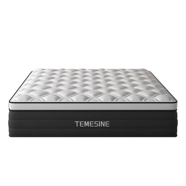 Full Medium 12 in. Hybrid Mattress with Euro Top, Edge Support and Bed-in-a-Box Mattress