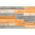 Thermo-treated 1/4 in. x 5 in. x 4 ft. Brown Barn Wood Wall Planks (10 sq. ft. per 6 Pack)
