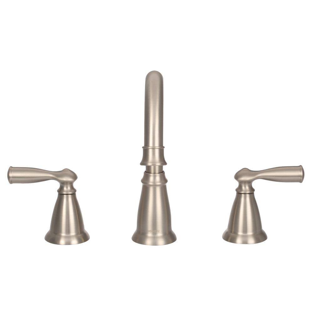 Moen Banbury Brushed Nickel Two-Handle Bathroom Faucet