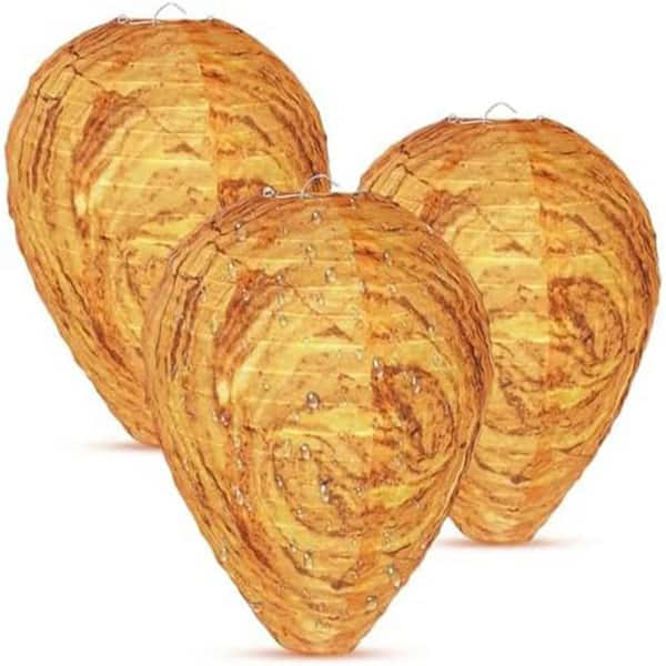 Outdoor Wasp Nest Trap with Waterproof Durable Polyester Material Easy Assembly Reusable 3-Pack