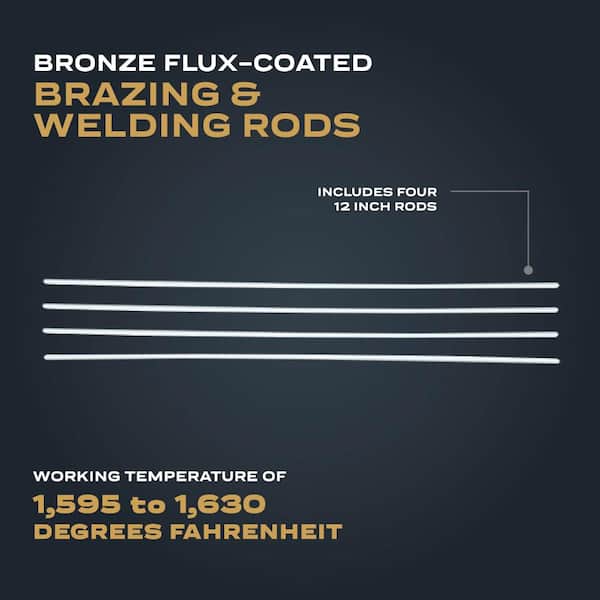 Bernzomatic 12 In. Bronze Flux-Coated Brazing And Welding Rods  4 Pack Wb5 - Foto 8