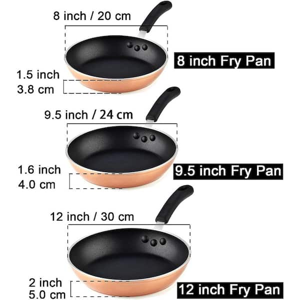 NON STICK ALUMINIUM COPPER COATING INDUCTION HOB FRYING FRY PAN COOKWARE  (20cm)
