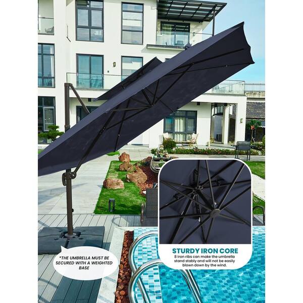 最高の品質の All-Weather Patio, GFUMDP12 Garden 12 Piece Foot Umbrella: Umbrellas   in Lawn Countertop Display