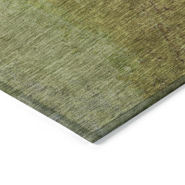 Chantille Machine Washable Indoor/Outdoor Abstract ACN1741 Olive 3 ft. x 4 ft. Area Rug