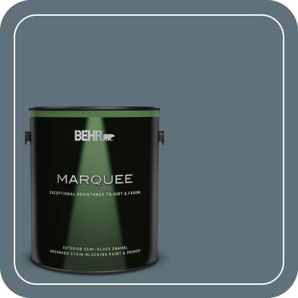 BEHR MARQUEE 1 gal. #ECC-64-3 Desert Night Semi-Gloss Enamel Exterior Paint & Primer