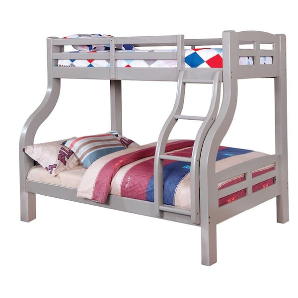 Solpine Gray Twin/Full Bunk Bed