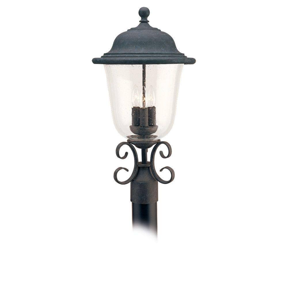 Trafalgar 3-Light Outdoor Oxidized Bronze Post Top