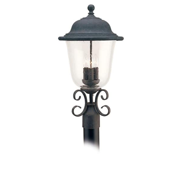 Trafalgar 3-Light Outdoor Oxidized Bronze Post Top