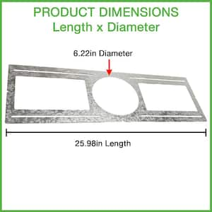 6 in. Guide Plate Rough-in Plate - Hole Size 6.22in Dia - For New Construction Pre-Wiring Layout Planning (20-Pack)