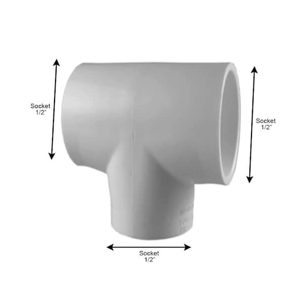 1/2 in. PVC Tee S x S x S Pro Pack (15-Pack)