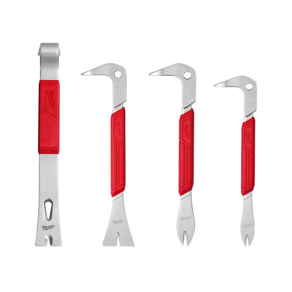 15 in. Pry Bar with 10 in. Molding Puller Pry Bar and 2-Piece Nail Puller with Dimpler Set (4-Piece) price history on PriceWatchPro