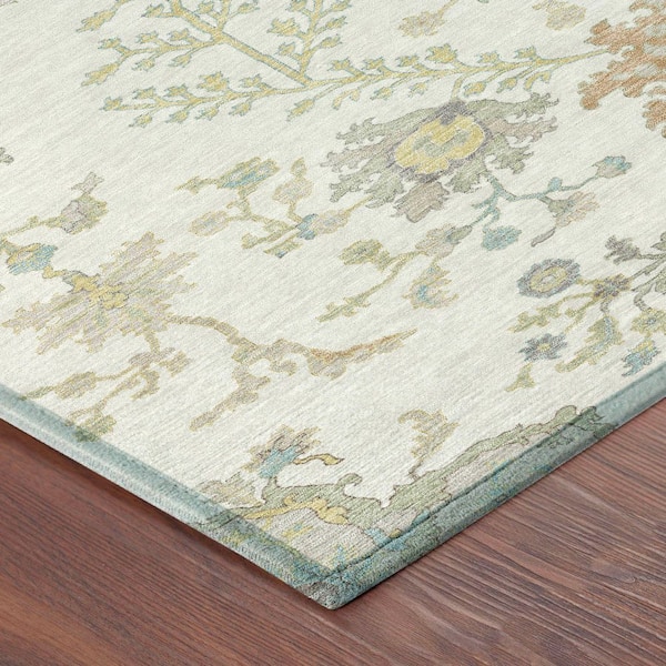 Chantille Machine Washable Indoor/Outdoor Abstract ACN2676 Ivory 5 ft. x 7 ft. 6 in. Area Rug