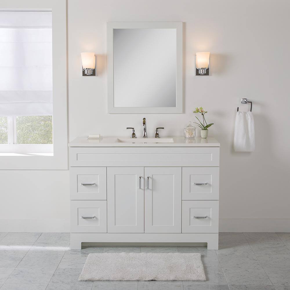 Glacier Bay Trudie 48.25 in. W x 18.75 in. D x 35 in. H Single Sink