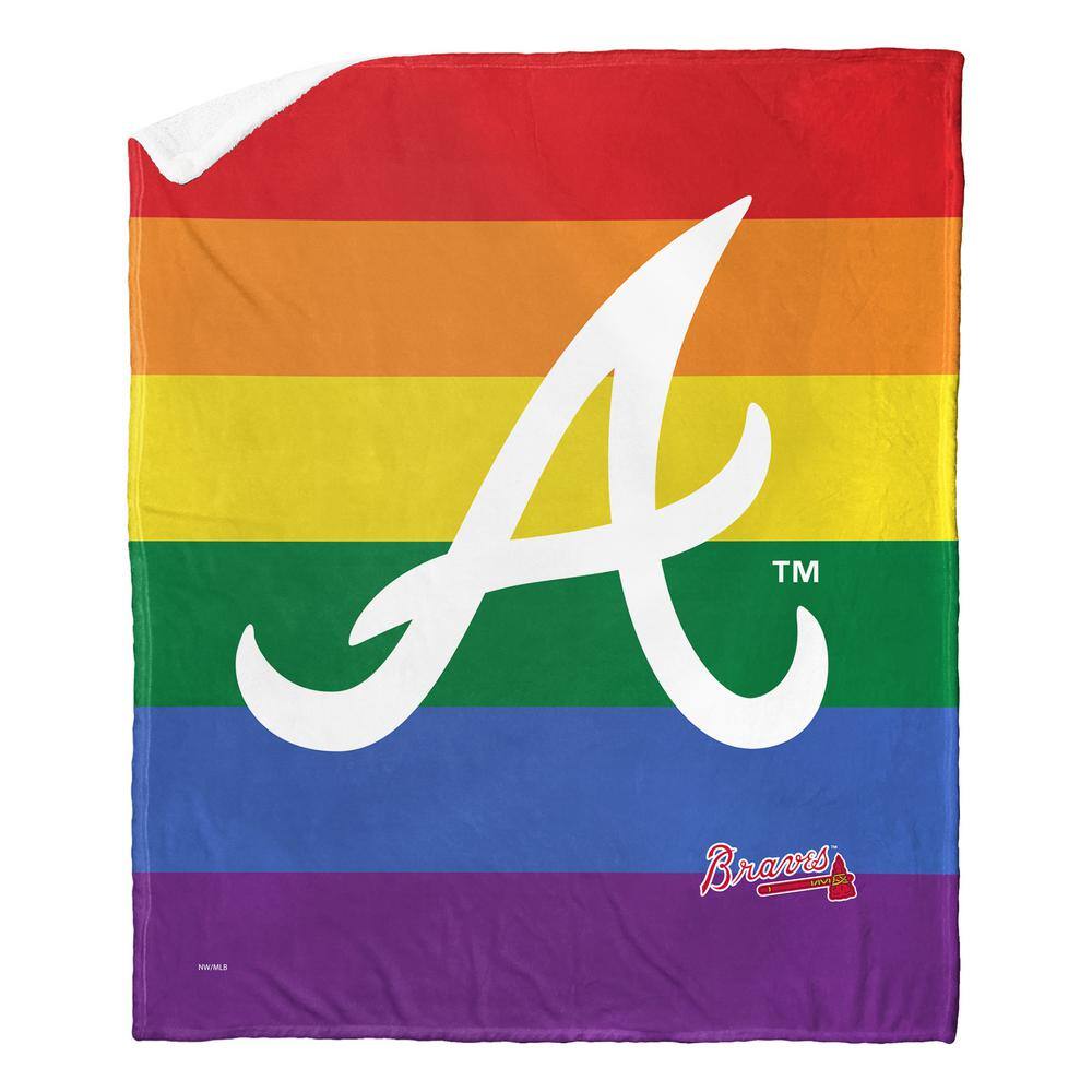 MLB Braves Pride Series Silk Touch Sherpa Multicolor Throw price history on PriceWatchPro