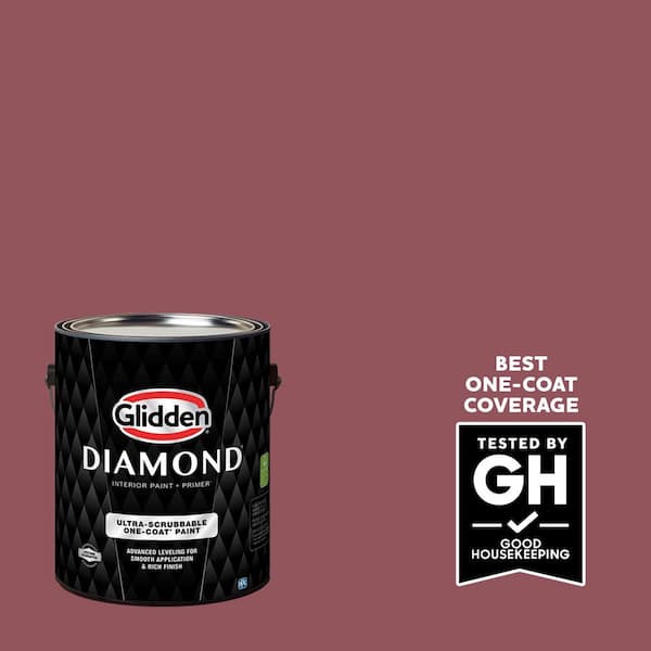 Glidden Diamond 1 gal. PPG1052-6 Mesa Red Flat Interior Paint
