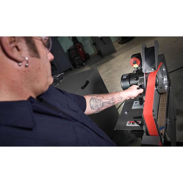 Jet SWG-272, 2 x 72 Square Wheel Belt Grinder 115-Volt 1Ph