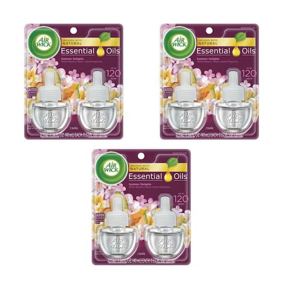 Life Scents 0.67 oz. Summer Delights Scented Oil Plug-In Air Freshener  Refill (2-Count) (3-Pack)