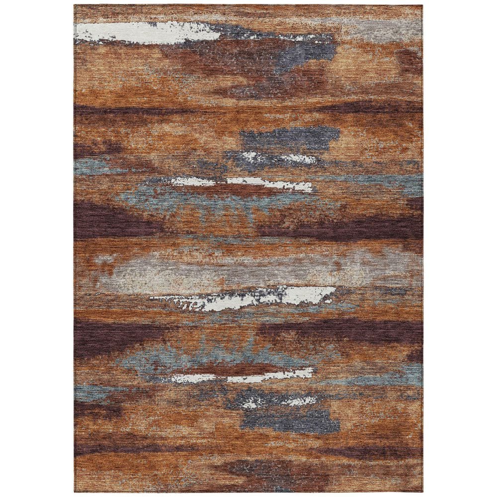 Chantille Machine Washable Indoor/Outdoor Abstract ACN942 Copper 8 ft. x 10 ft. Area Rug price history on PriceWatchPro