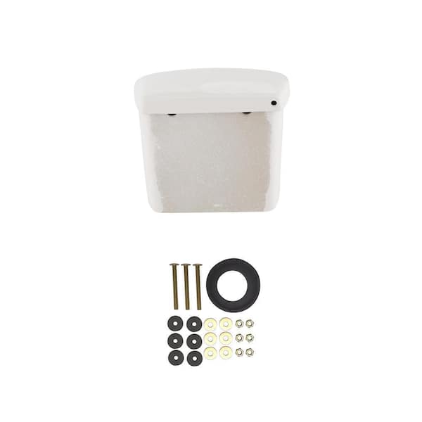 1.28 GPF Single Flush Toilet Tank with Flapper/Piston and 2 in. Tank to Bowl Set