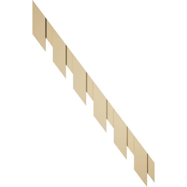 Ekena Millwork 1 in. D x 9 in. W x 90 in. L Primed Polyurethane Panel Moulding