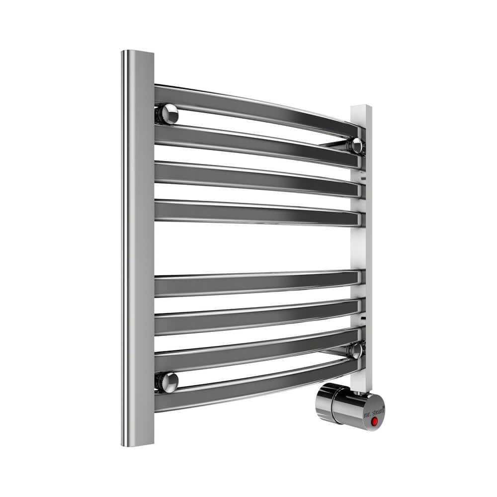 Mr. Steam 8-Bar Wall Mounted Electric Towel Warmer with Digital Timer in  Polished Chrome W219TPC - The Home Depot