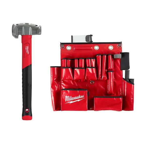 Milwaukee 36 oz. 4-in-1 Lineman's Hammer with Lineman's Aerial Tool Apron