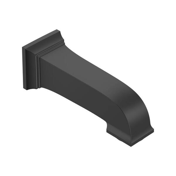 American Standard Town Square S Slip-On Wall Mount Tub Spout in Matte Black