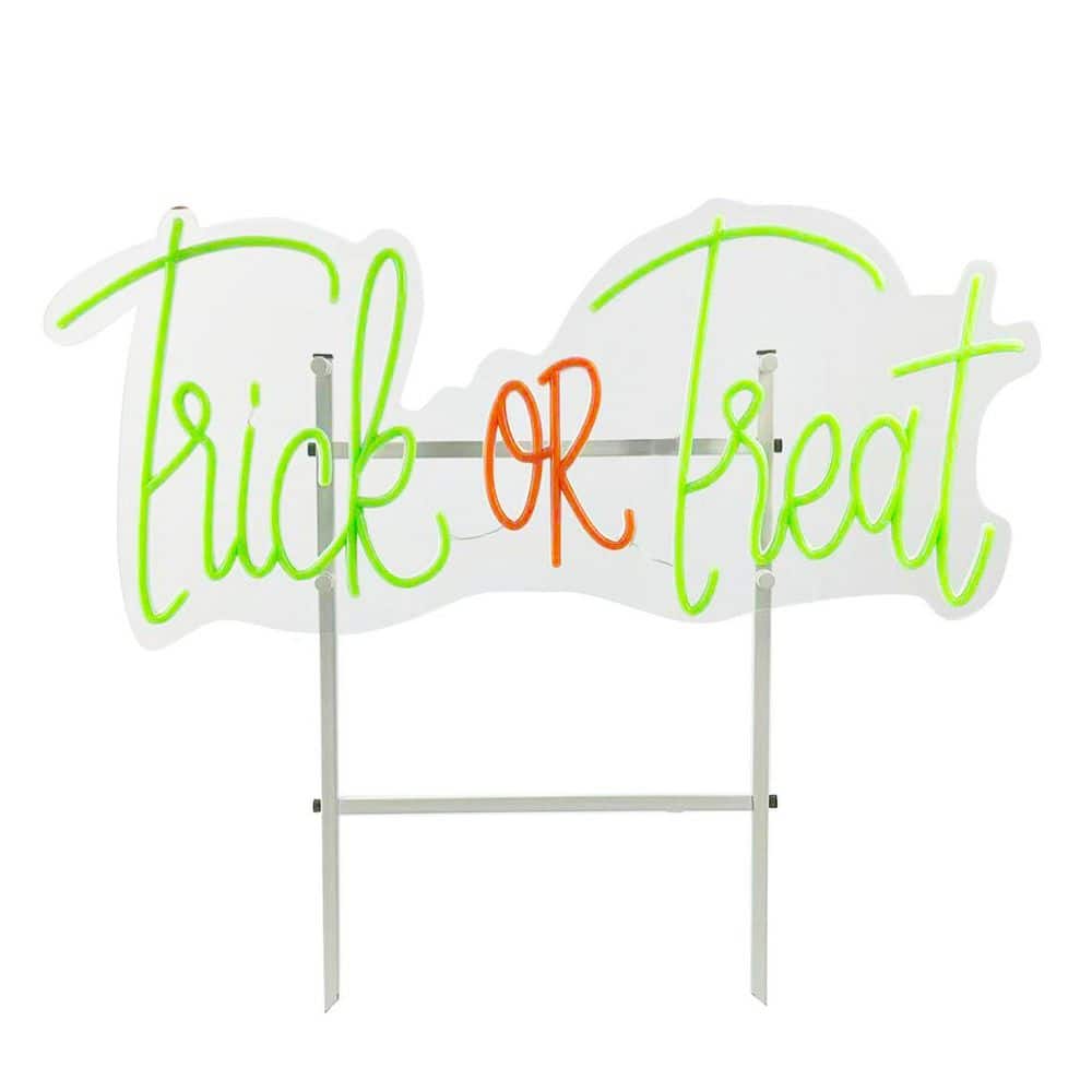 11.5 in. LED Wall Trick or Treat Hanging Halloween Decoration price history on PriceWatchPro