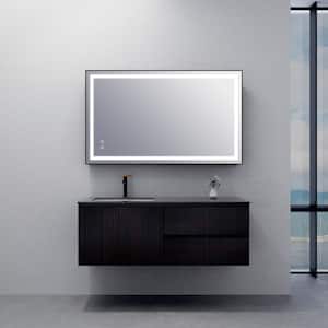 24 in. W x 32 in. H Rectangular Aluminum Framed LED Light with 3-Color and Anti-Fog Wall Mount Bathroom Vanity Mirror
