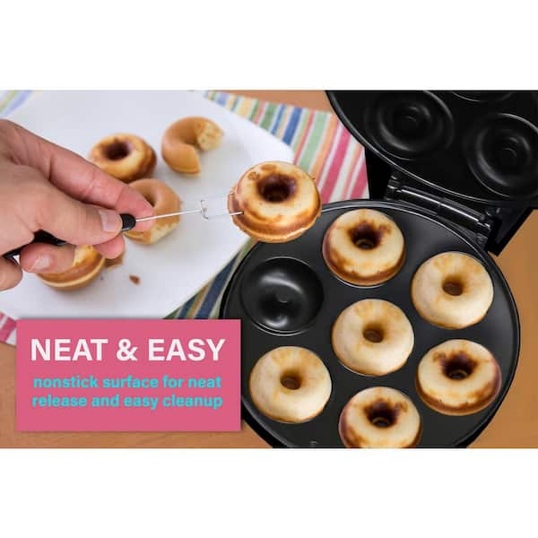 Mini Donut Maker Machine for Holiday, Kid-Friendly, Breakfast or Snack,  Desserts