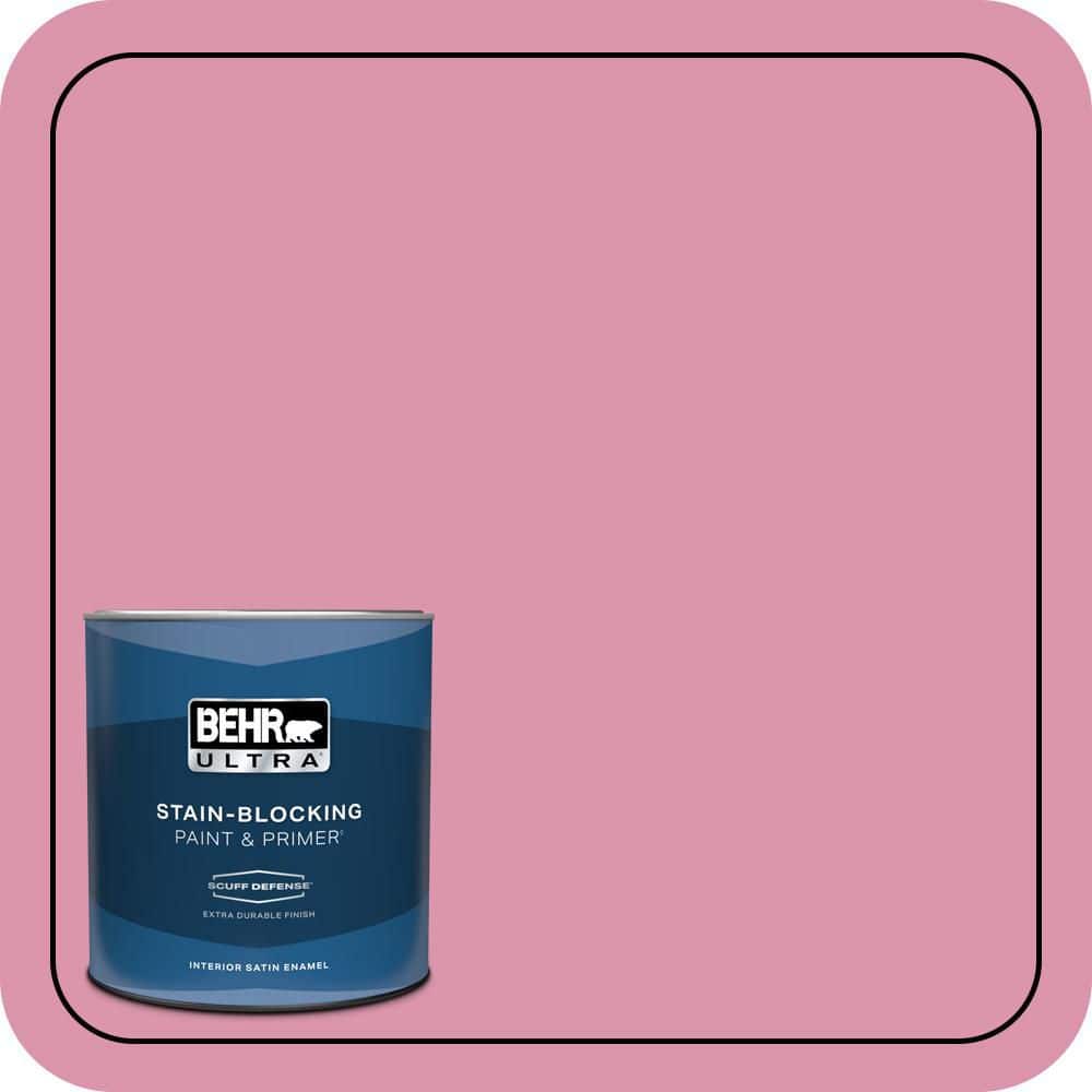 1 qt. #110B-4 Foxy Pink Extra Durable Satin Enamel Interior Paint & Primer price history on PriceWatchPro