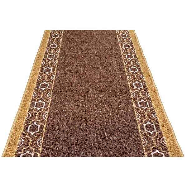 Moroccan Trellis Border Cut to Size Brown Color 36 Width x Your