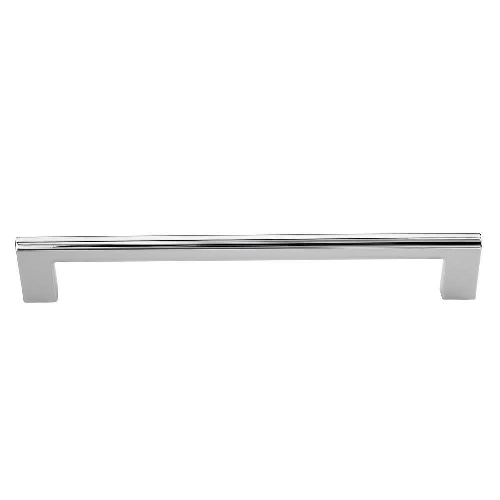 Vail 8-Inch Chrome Cylindrical Bar Pull with Mounting Hardware