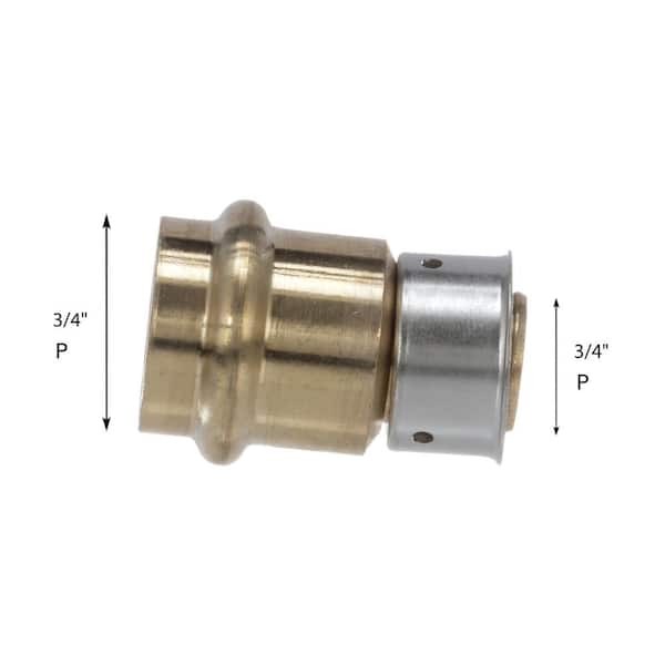 PureFlow 3/4 in. Press Zero-Lead Bronze Transition Coupling (10-Pack)