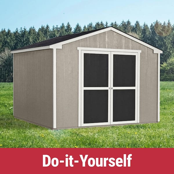DIY Cumberland 10 ft. x 12 ft. Wooden Outdoor Storage Garden Shed for Garden with Floor (120 sq. ft. )