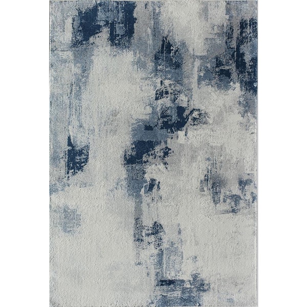 Rugs America Gabriel Tonal Blue 8 ft. X 10 ft. Rectangle Oriental Polypropylene Area Rug