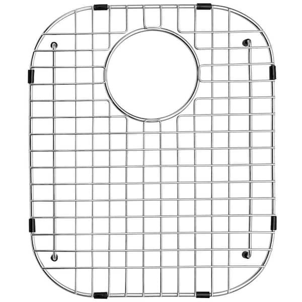 SERENE VALLEY 13.7-in x 16.61-in Rear Drain Heavy-Duty Stainless Steel Sink Protector NDG1416R