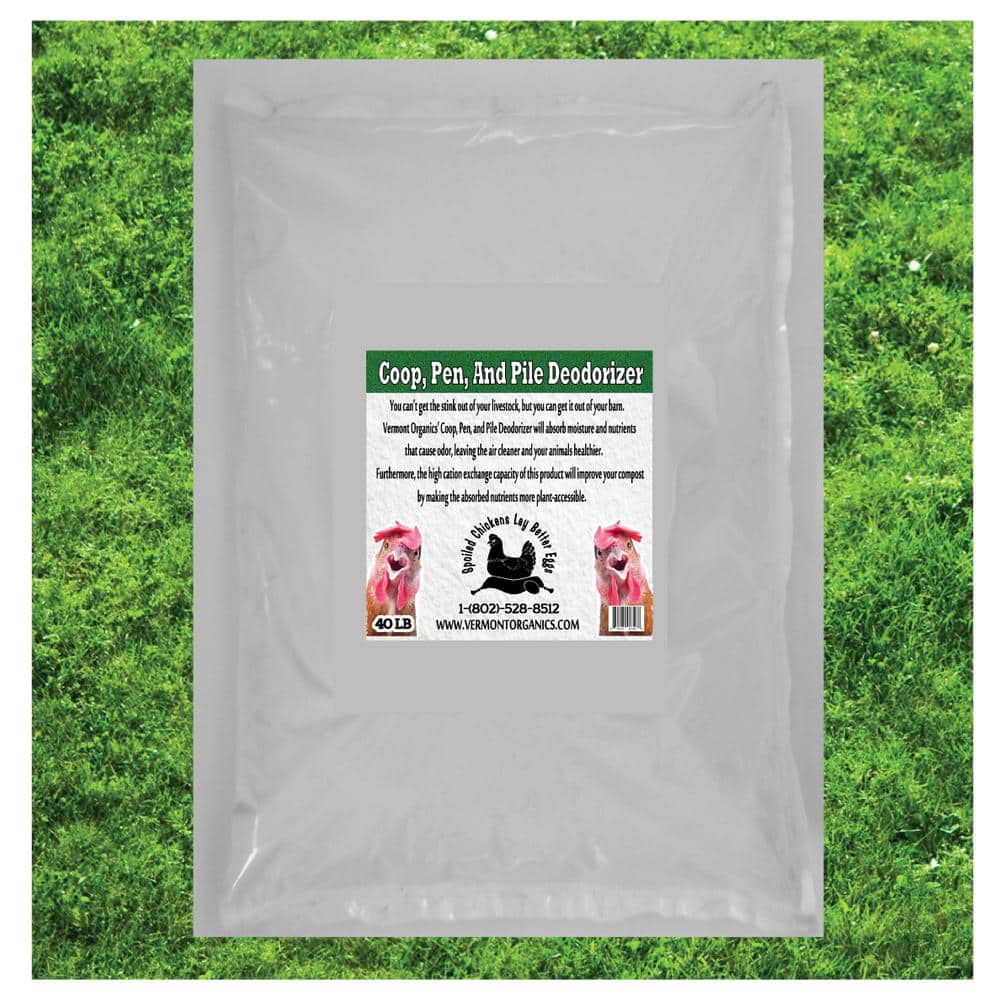 Vermont Organics Reclamation Soil 40 lb. Coop, Pen, and Pile Deodorizer Vermont Organics Reclamation Soil 40 lb. Coop, Pen, and Pile Deodorizer